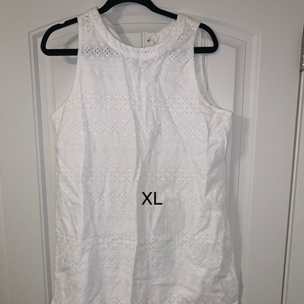 White patterned dress